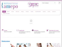 Tablet Screenshot of amepo.org